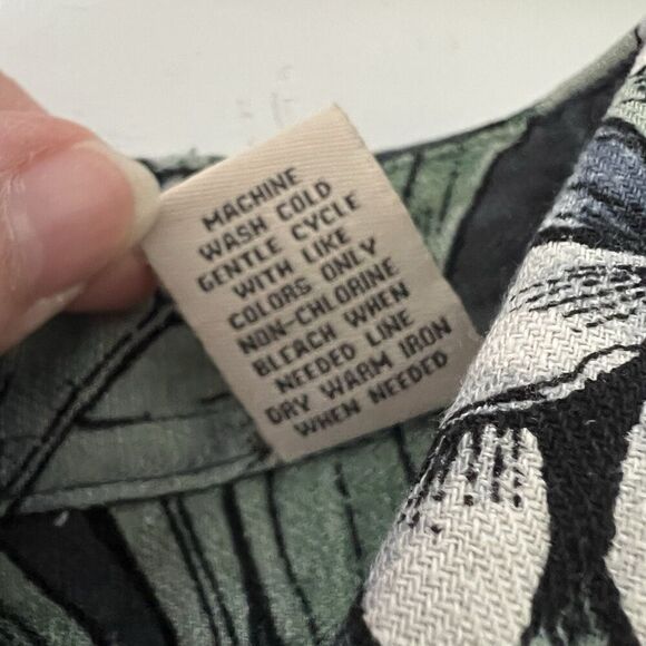 Vintage Silk Circs 1969 Hawaiian Shirt Mens L Silk/Linen Button Up Short Sleeve - Picture 7 of 9